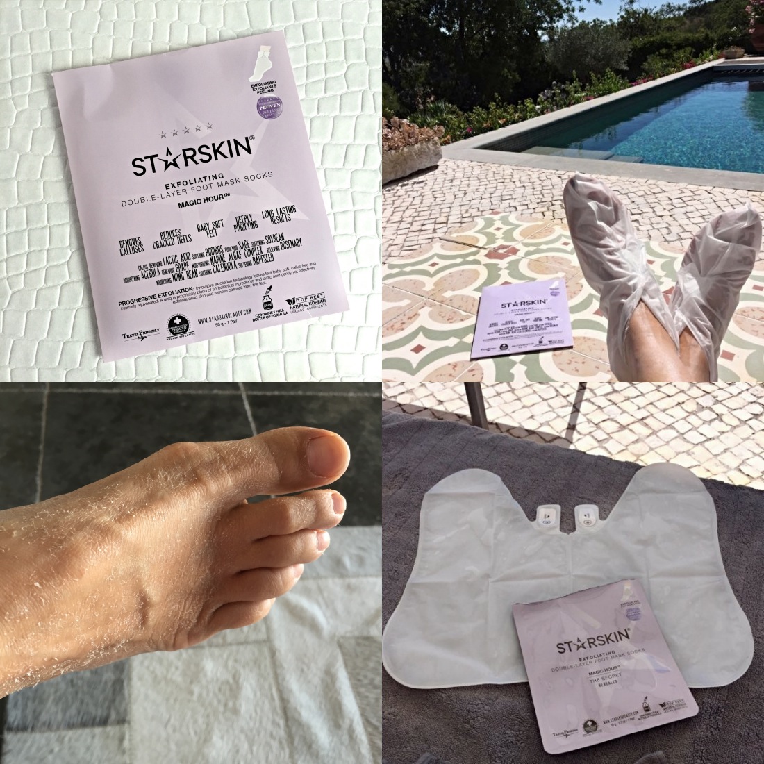 chapter fifty skincare starskin exfoliating double layer foot sheet foot sheet mask